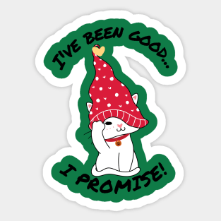 I've Been Good...I Promise Nice List Sticker